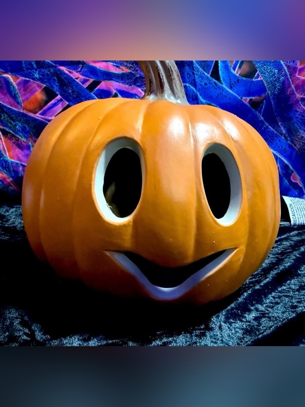Vintage Pumpkin Jack O Lantern Lighted Halloween Fall Decor - Picture 6 of 14